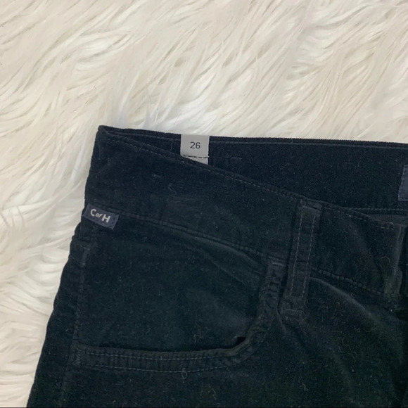 Citizens Of Humanity Drew Crop Flare Velvet Pants Midnight Black Women’s 26 - Picture 6 of 13